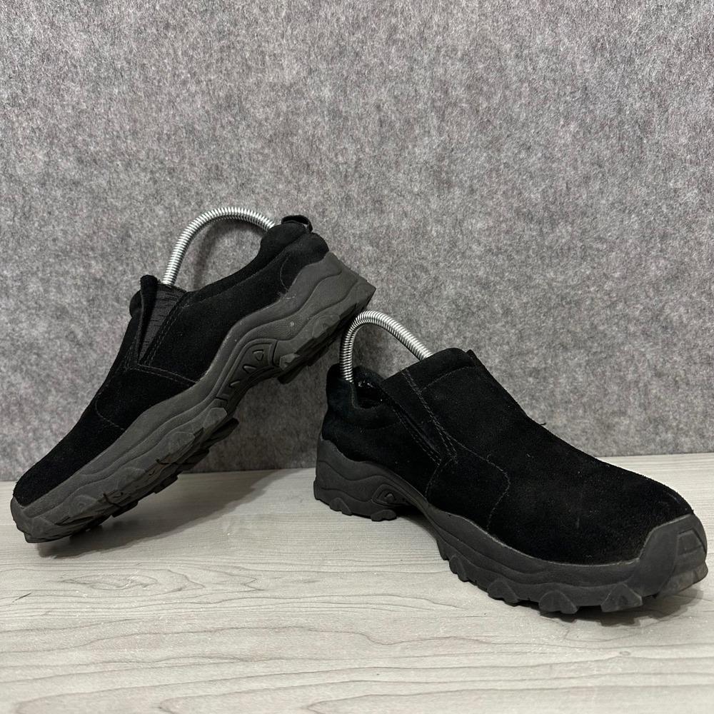Itasca Excursion Black Suede Slip On Comfort Loafers Women Size 8 - Picture 4 of 10